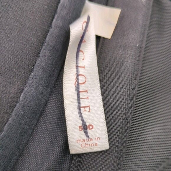 Cacique Lane Bryant Womens Bra Boost Plunge U/W Front Close 50D Black Gold Stars - Picture 6 of 8